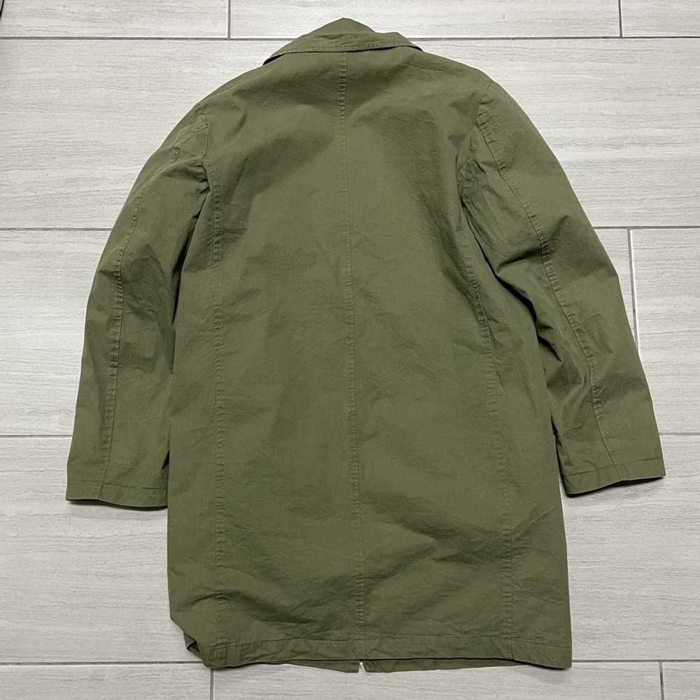 Japanese Brand Asterr Army Green Trench Coat/ Bla… - image 6