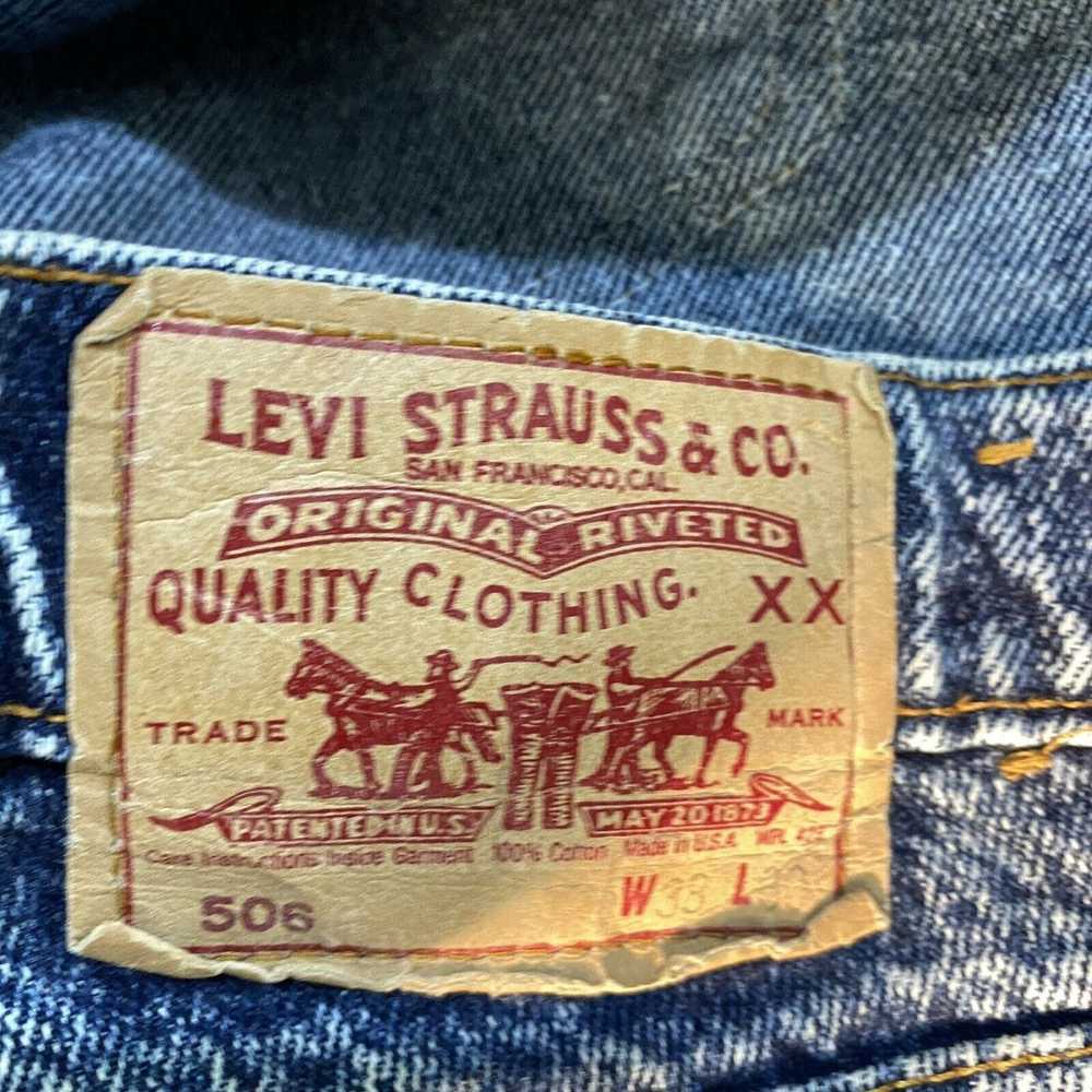 Levi's Levi's XX Stonewash 506 Jeans 38 x 31 Zip … - image 4