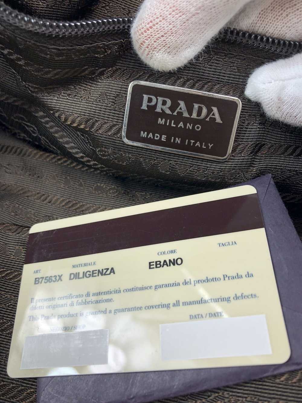Prada Prada tessuto diligenza nylon hand bag - image 5