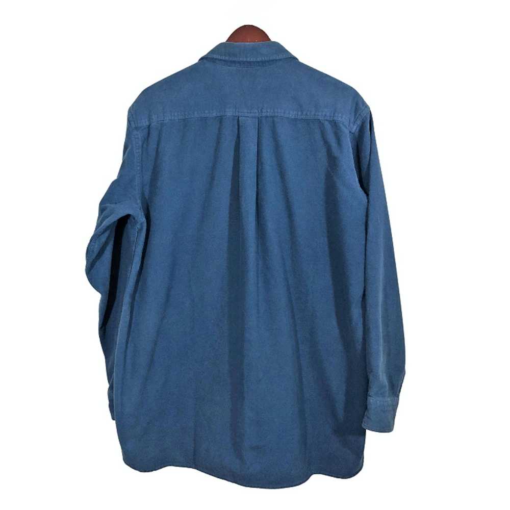 L.L. Bean LL BEAN Two Pockets Blue Shirt Men's Si… - image 3