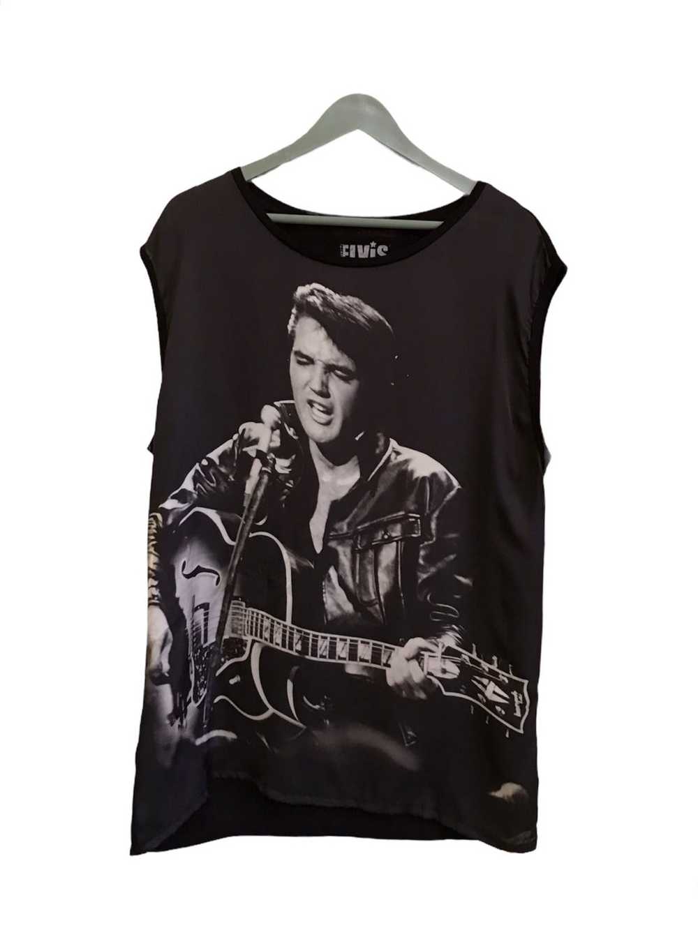 Band Tees × Vintage Vintage RIP Elvis Presley Mem… - image 1