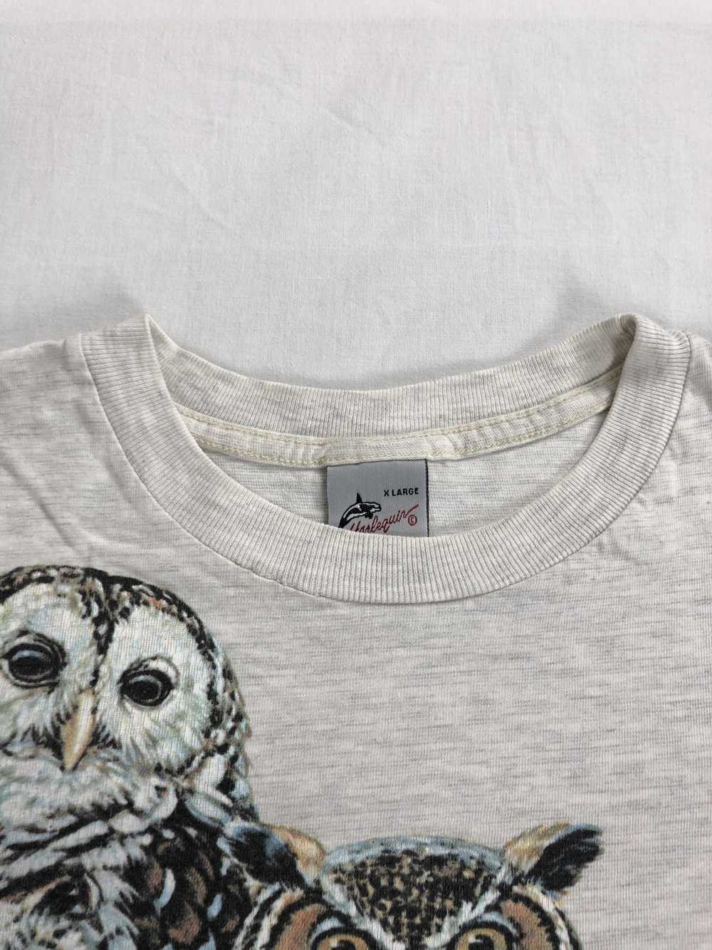 Animal Tee × Vintage Vintage 1992 Harlequin Owl (… - image 11
