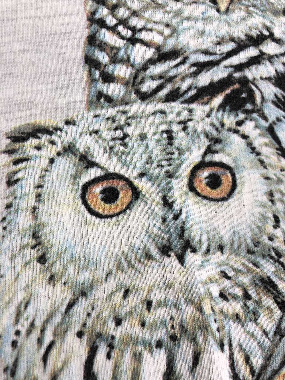 Animal Tee × Vintage Vintage 1992 Harlequin Owl (… - image 3
