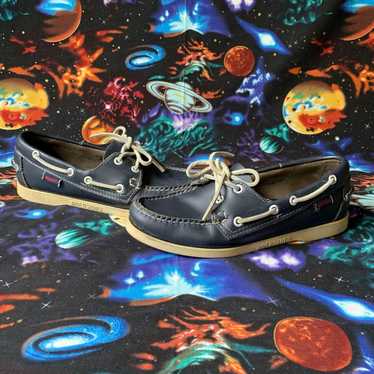 Sebago Sebago Docksides Blue Boat Shoes Men 7.5 - image 1