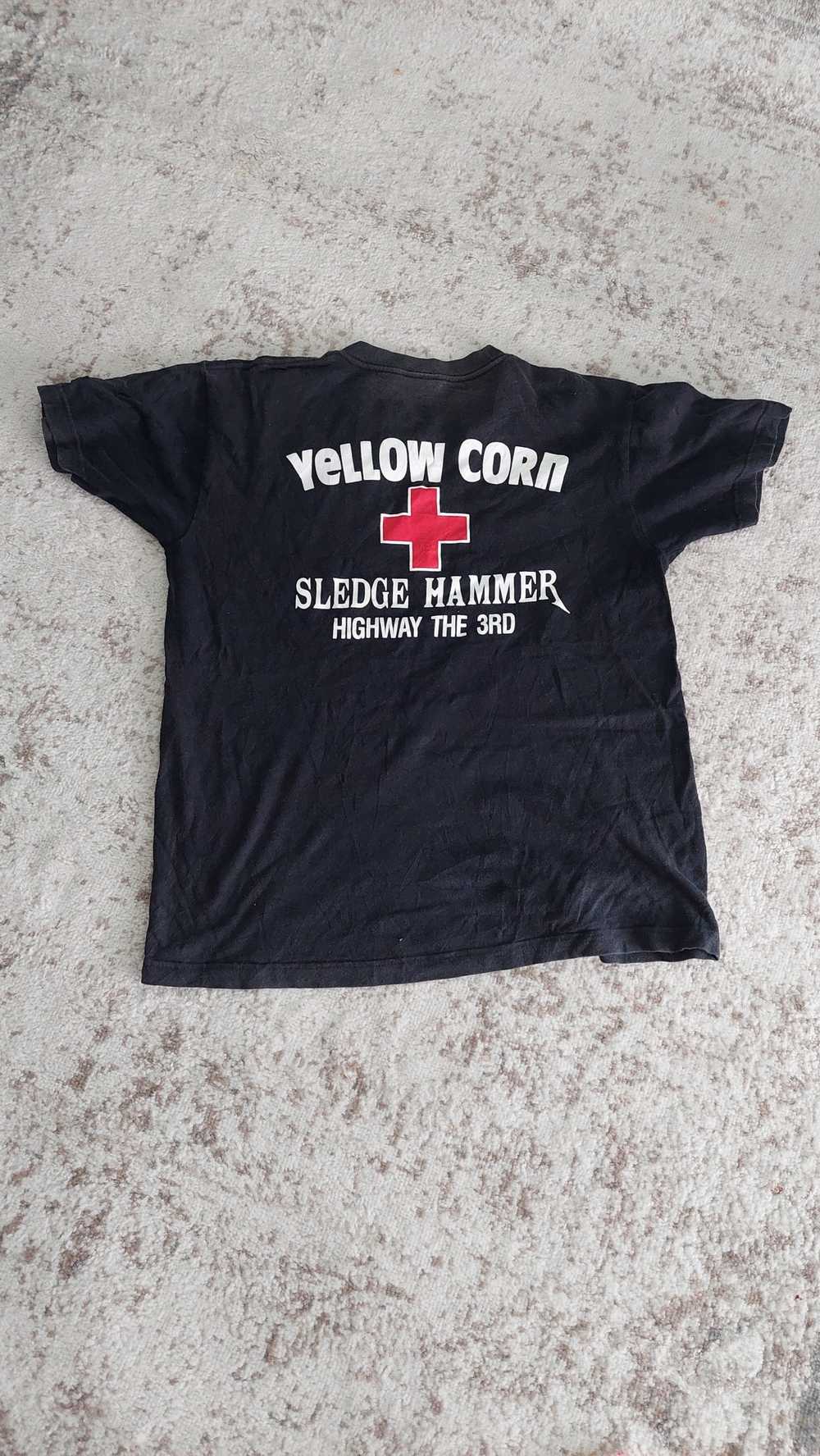 Racing × Vintage × Yellow Corn Yellow Corn Tshirt - image 1