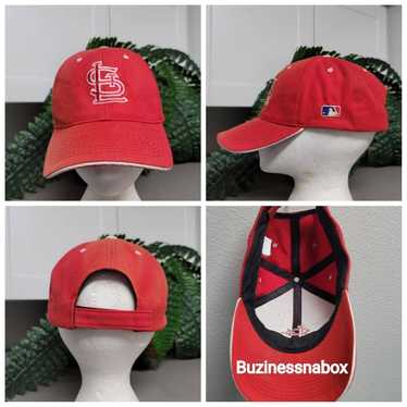 Vintage St Louis Cardinals MLB Baseball Sports Navy Blue Plain Logo Hat  Snapback