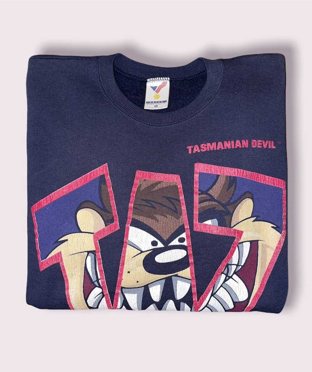 Vintage Tasmanian devil vintage artex sweatshirt - image 4