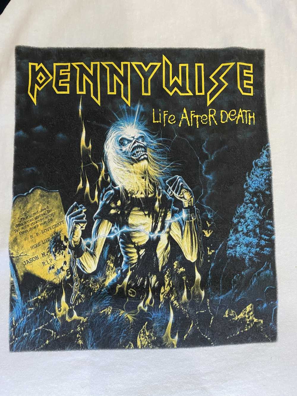 Art × Band Tees × Vintage Rare Pennywise Life Aft… - image 2