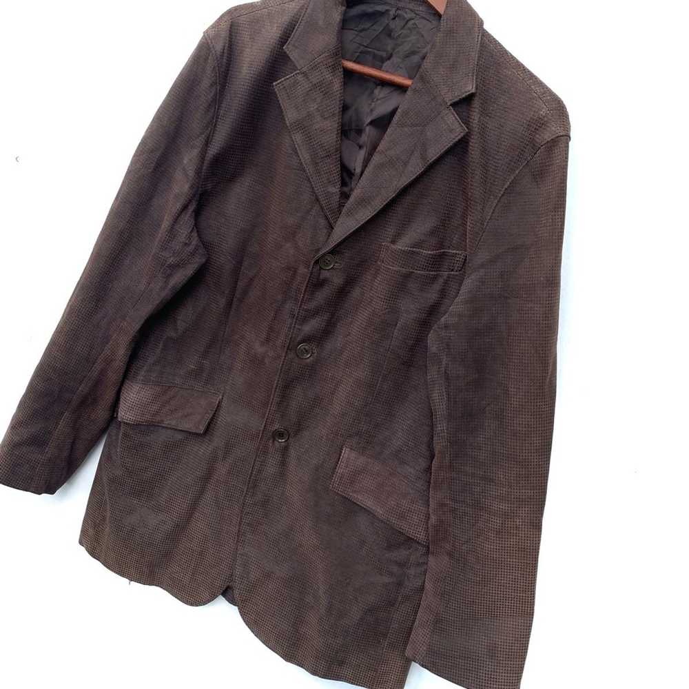 Bigi Vintage Radmess Mens Bigi Leather Blazer Coat - image 3