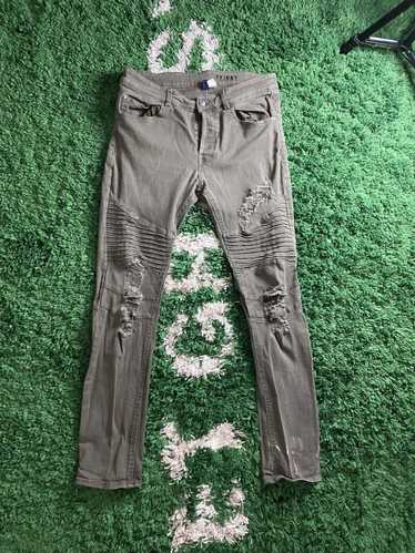 H&m green biker on sale jeans