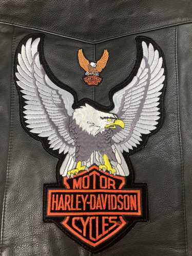 Harley Davidson Harley Davidson leather vest with 