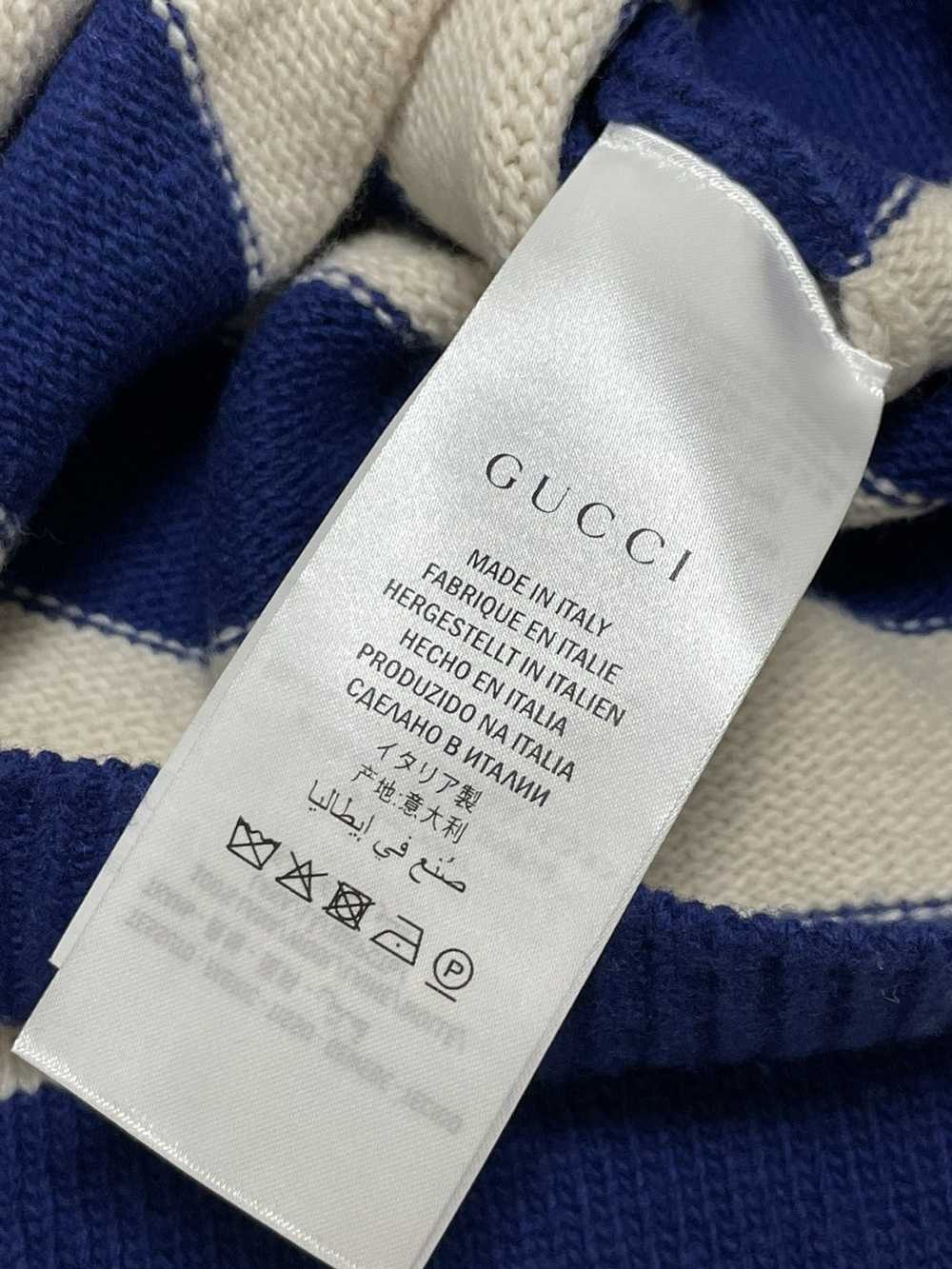 Gucci Gucci Tiger Intarsia "LOVED" Striped Pullov… - image 10