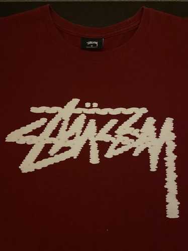 Stussy Stussy Graphic T-Shirt (Maroon) - image 1