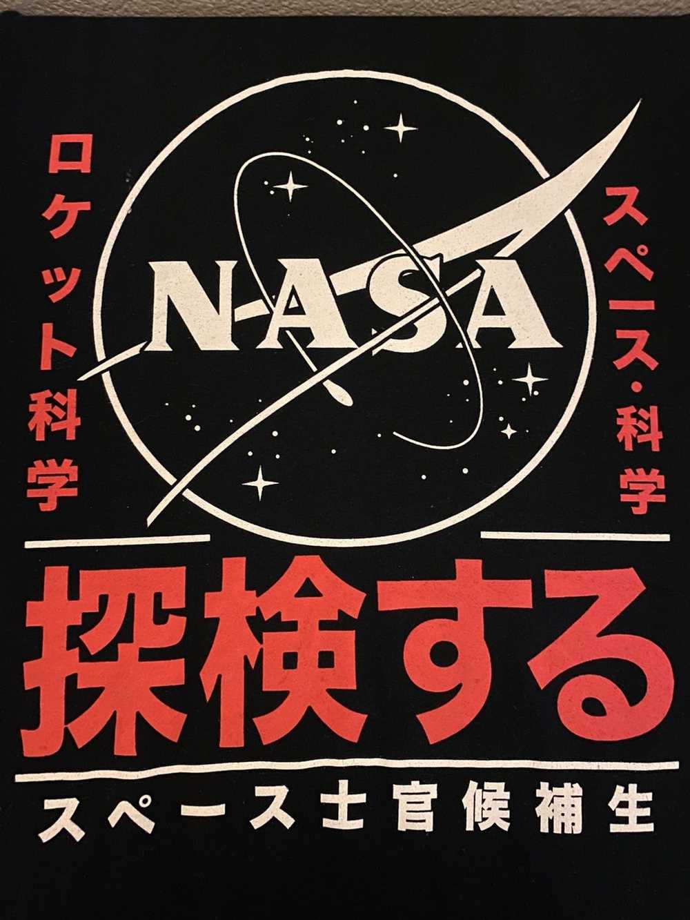 Nasa NASA Black & Red Graphic T-Shirt - image 1