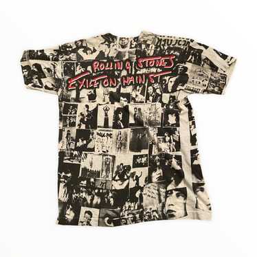 Vintage 90s Rolling Stones AOP T-shirt Exile on M… - image 1