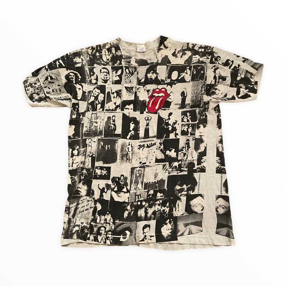 Vintage 90s Rolling Stones AOP T-shirt Exile on M… - image 2
