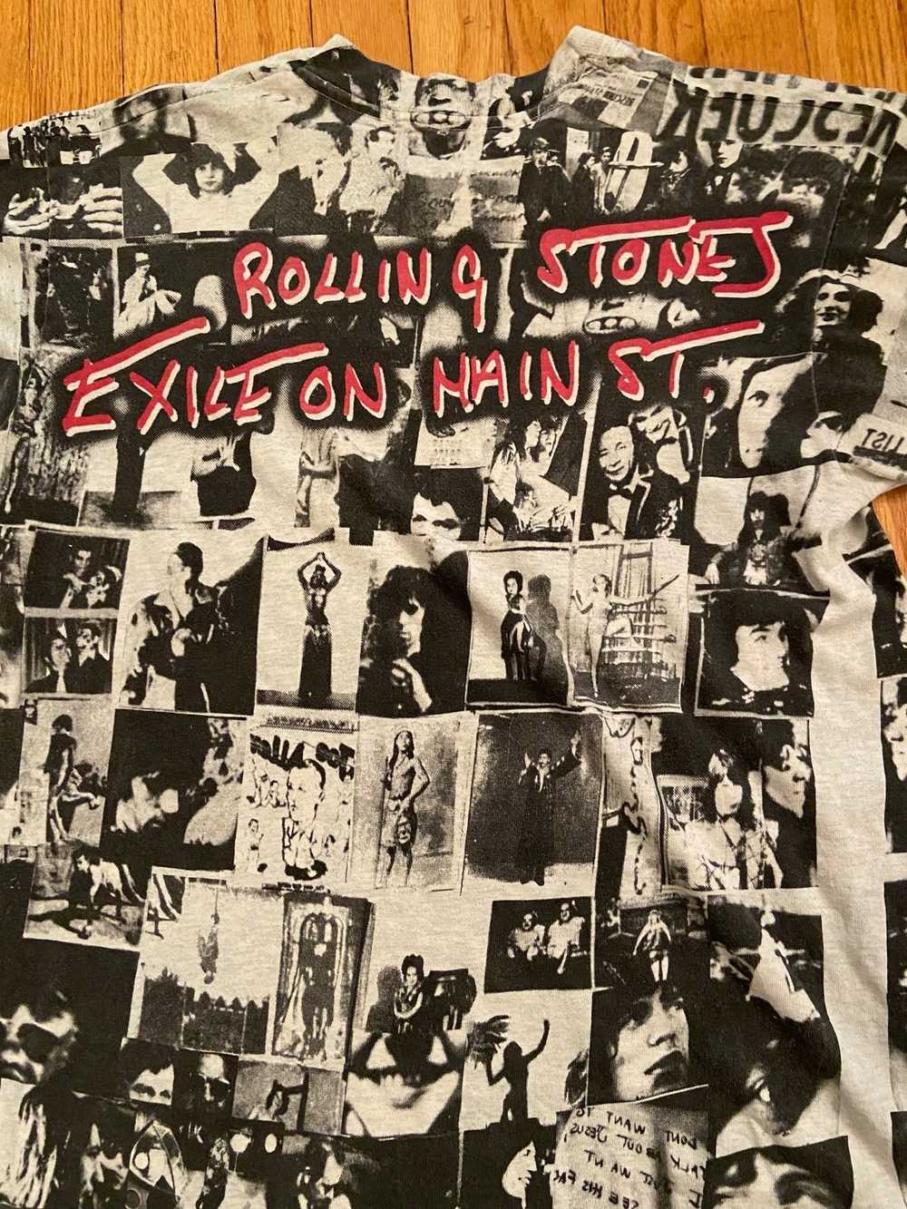Vintage 90s Rolling Stones AOP T-shirt Exile on M… - image 4