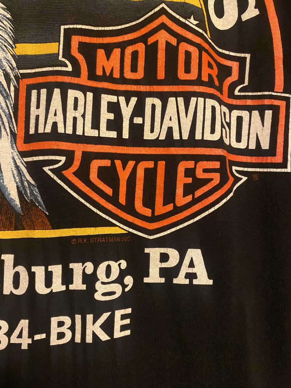 RARE 80s Harley Davidson “Ride Free” Single Stitch - image 6