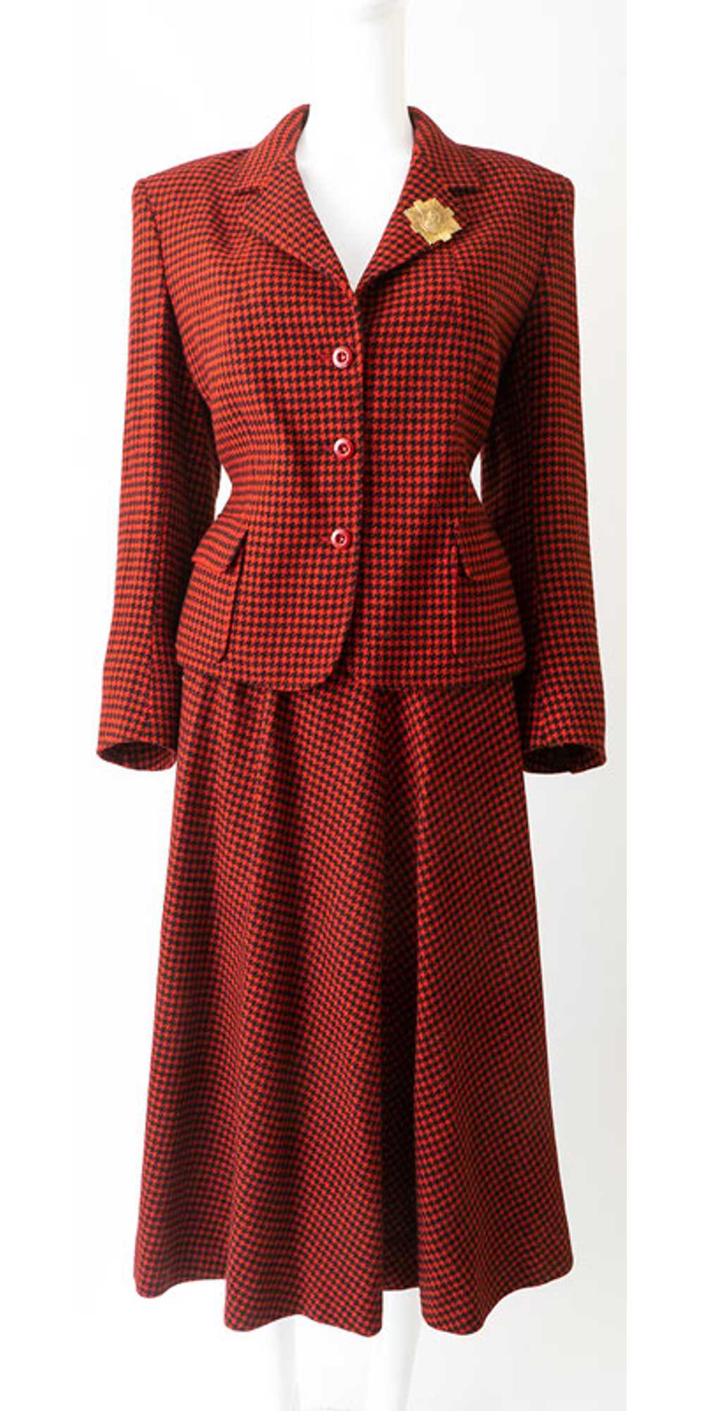 Fab 80s Jaeger Houndstooth Outfit - image 2