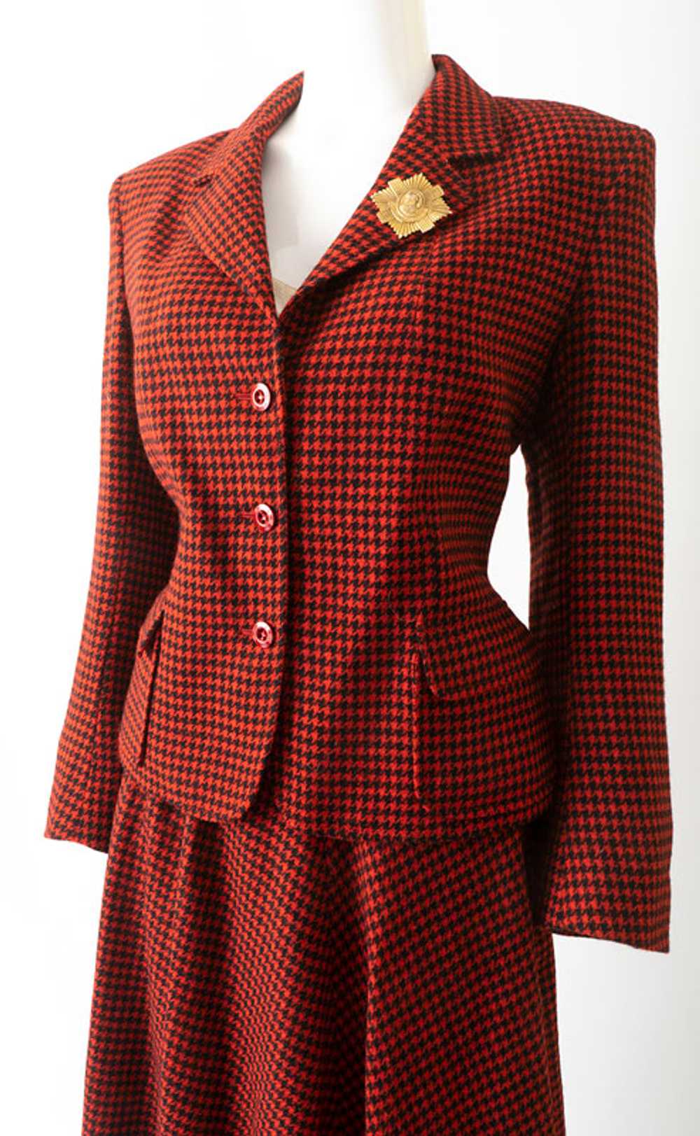 Fab 80s Jaeger Houndstooth Outfit - image 3