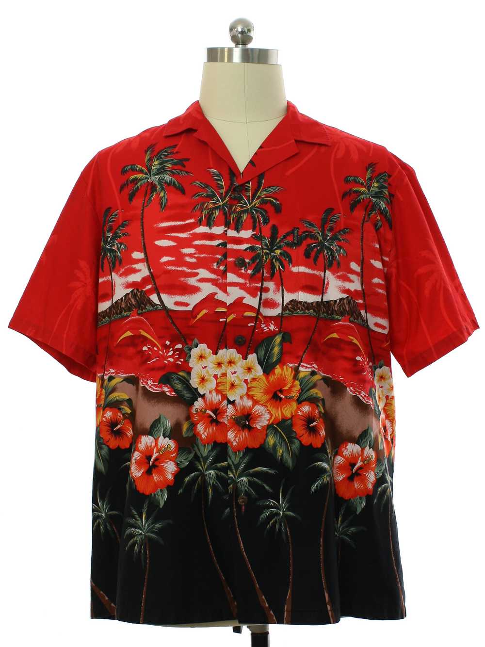 1980's Palmwave Mens Hawaiian Shirt - image 1