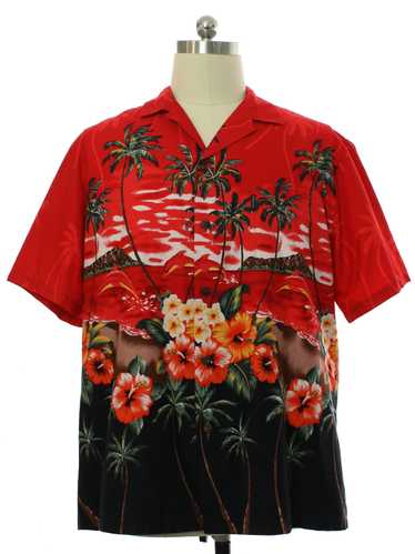 1980's Palmwave Mens Hawaiian Shirt