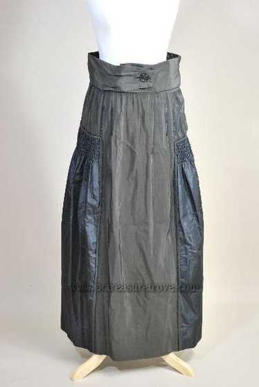 Antique Mid to Late 1910s Silk Skirt – WWI Era, Ar