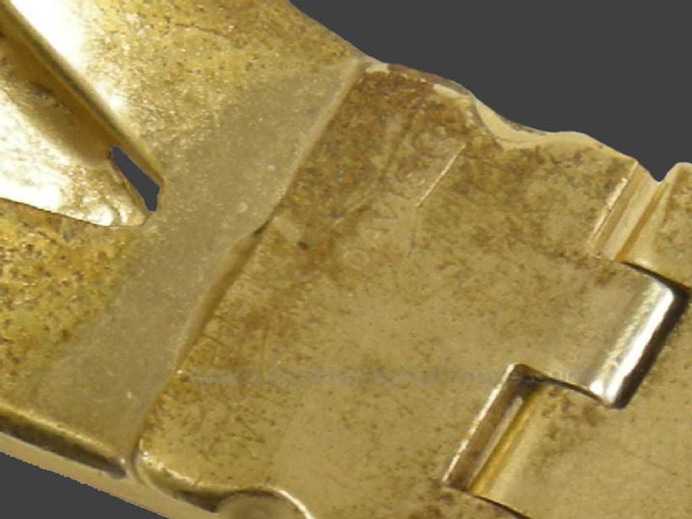 Bracelet Hinged Cuff Whiting & Davis Goldtone Mot… - image 5