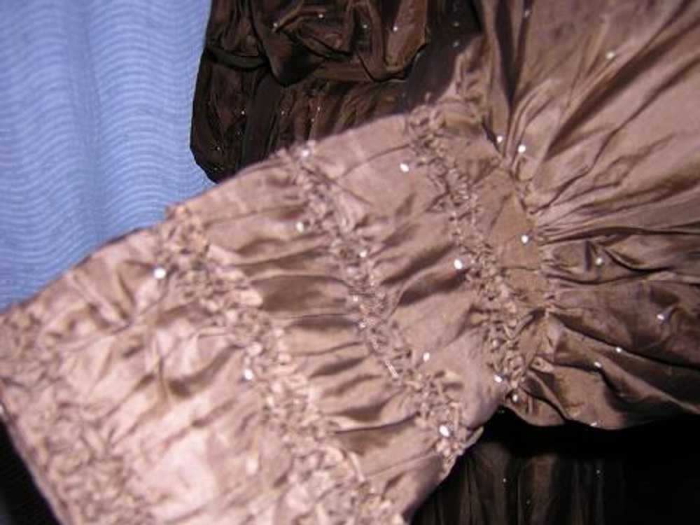 Chocolate Brown Silk Gibson Girl Antique Day Dres… - image 6