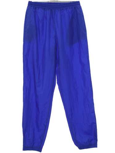 Vintage Elastic Waist Blue Pants Retro Tracksuit Sports Trousers Sweatpants  Windbreaker Trousers Workout Pants 90s -  Canada