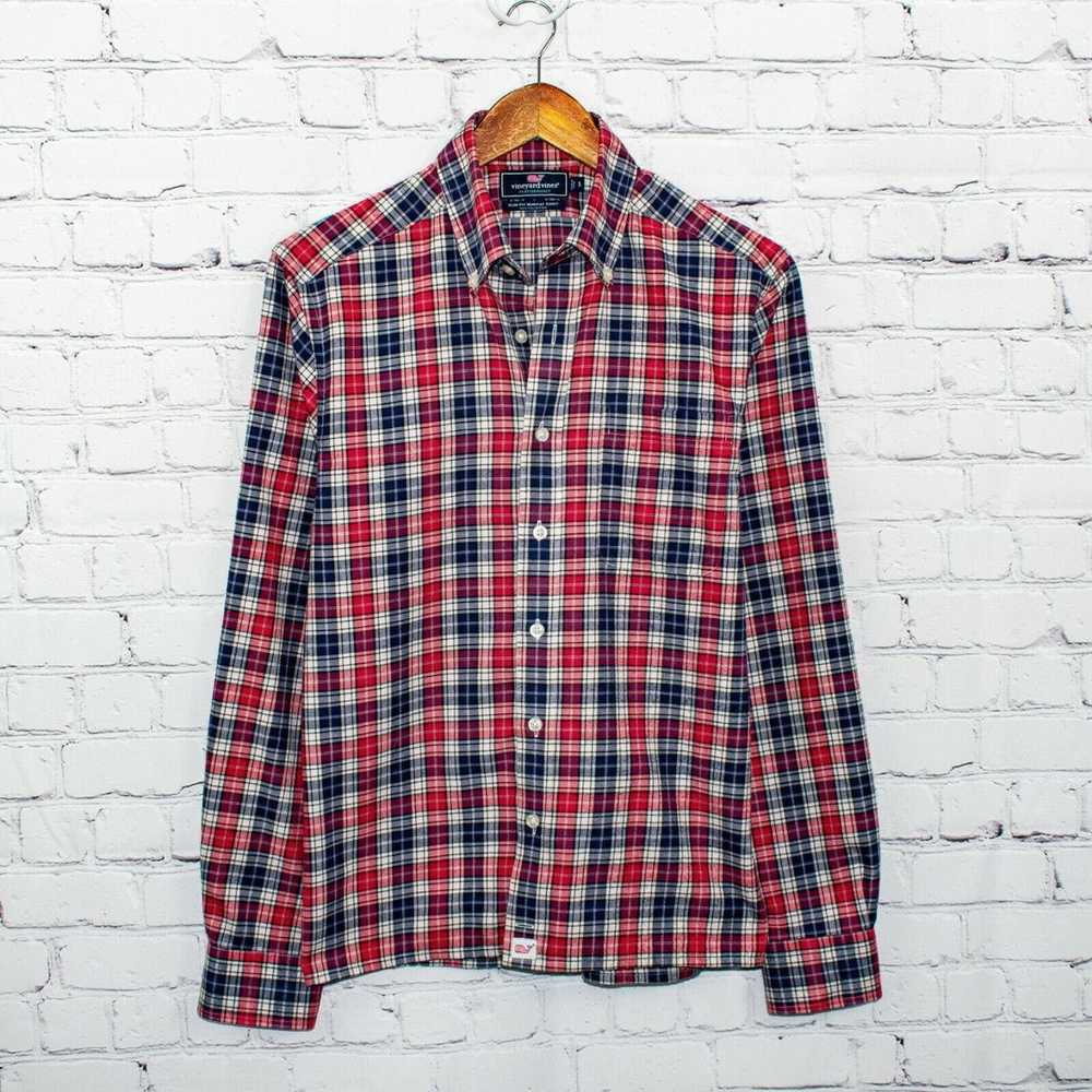 Flannel × Vineyard Vines Slim Fit Performance Fla… - image 1