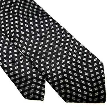 Giorgio Armani Giorgio Armani Black Silk Tie Woven