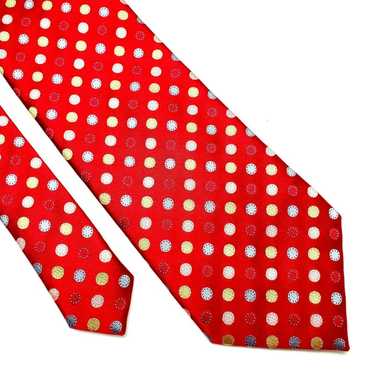 Bcbg Attitude BCBG Attitude Red Silk Tie Woven Pol