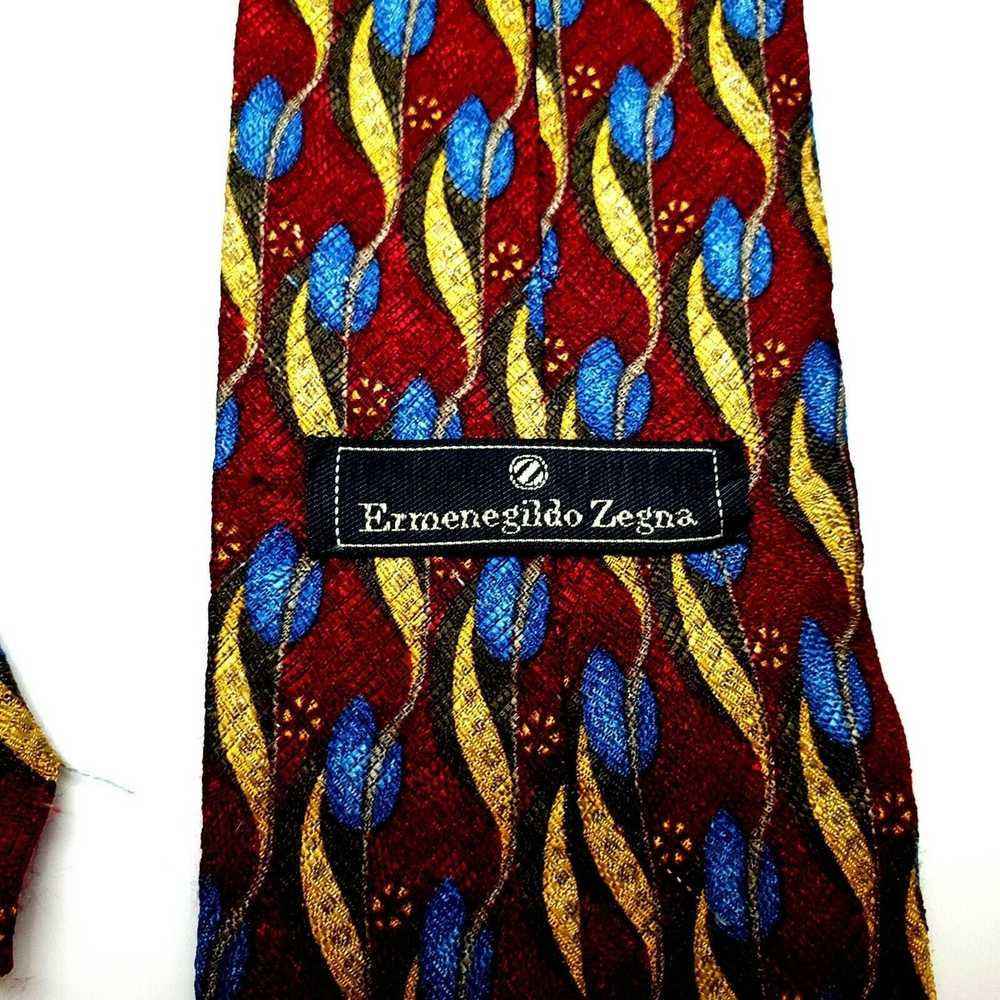 Ermenegildo Zegna Ermenegildo Zegna Red Silk Tie … - image 3