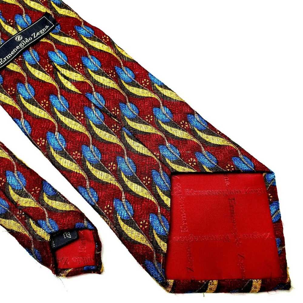 Ermenegildo Zegna Ermenegildo Zegna Red Silk Tie … - image 5