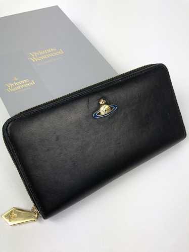 Vivienne Westwood Orb leather zippy wallet