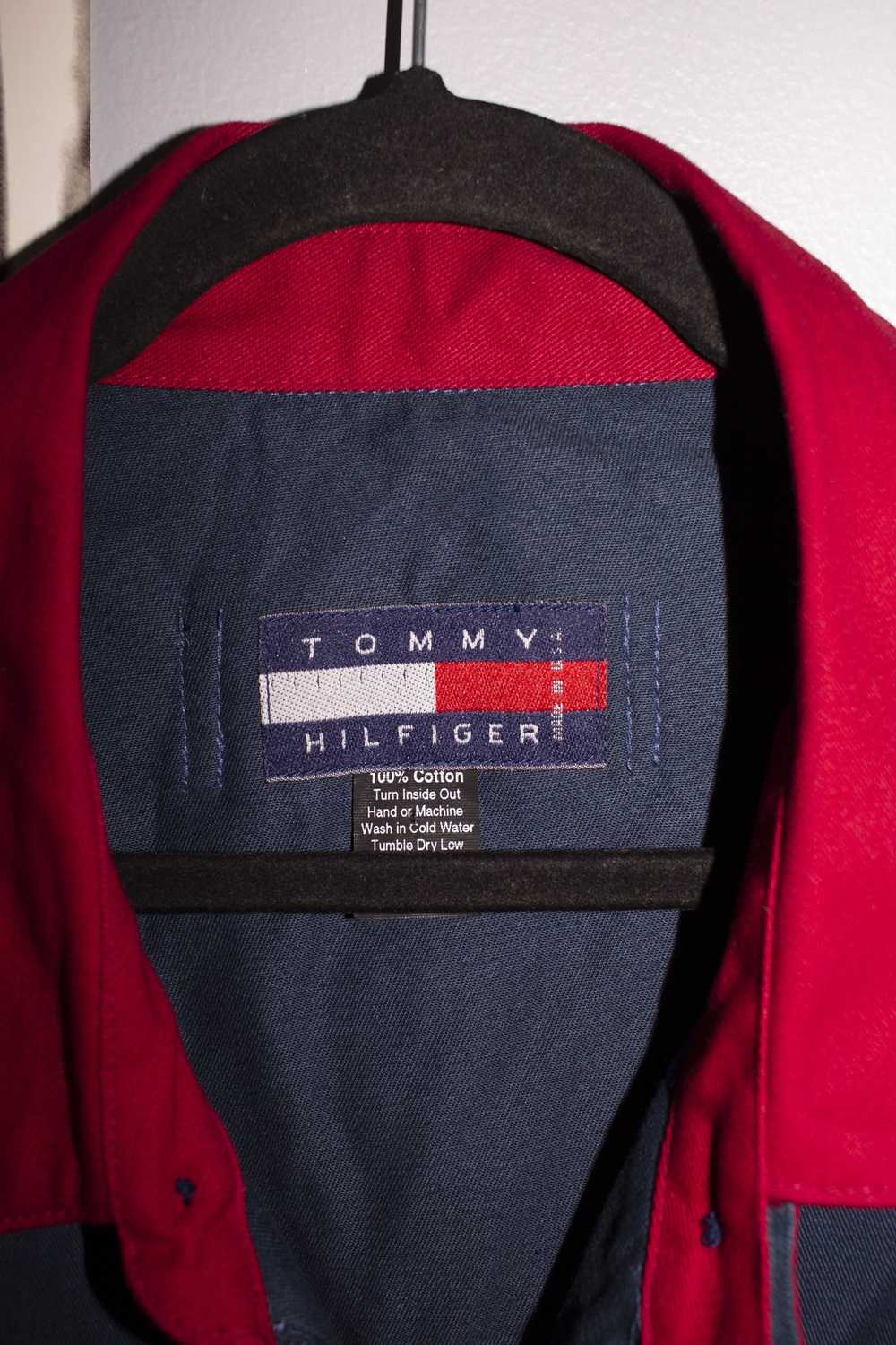 Vintage 90s Tommy Embroidered Spell Out Coach Jac… - image 6