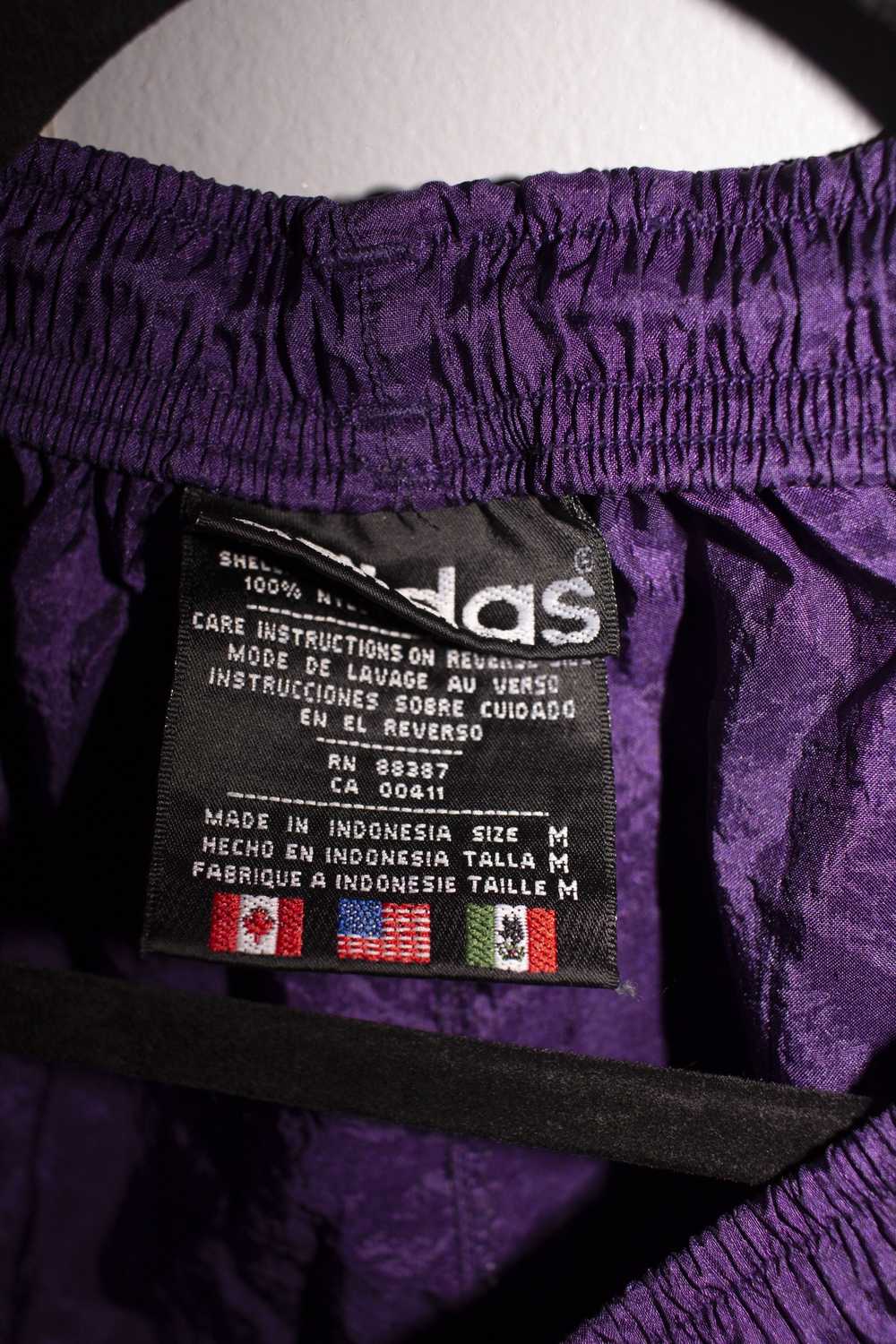 Adidas × Vintage 90s Adidas 3 Stripe Purple Shorts - image 6