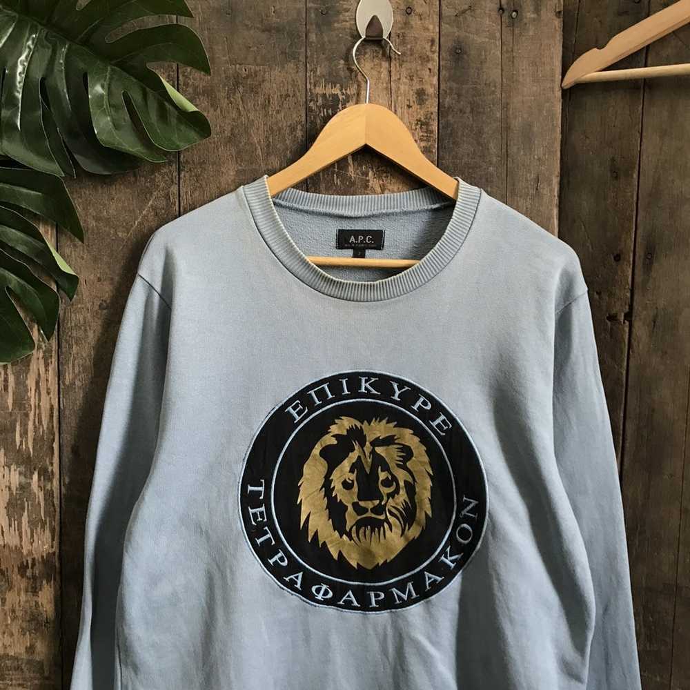 A.P.C. × Vintage A. p .c vintage crewneck sweatsh… - image 2