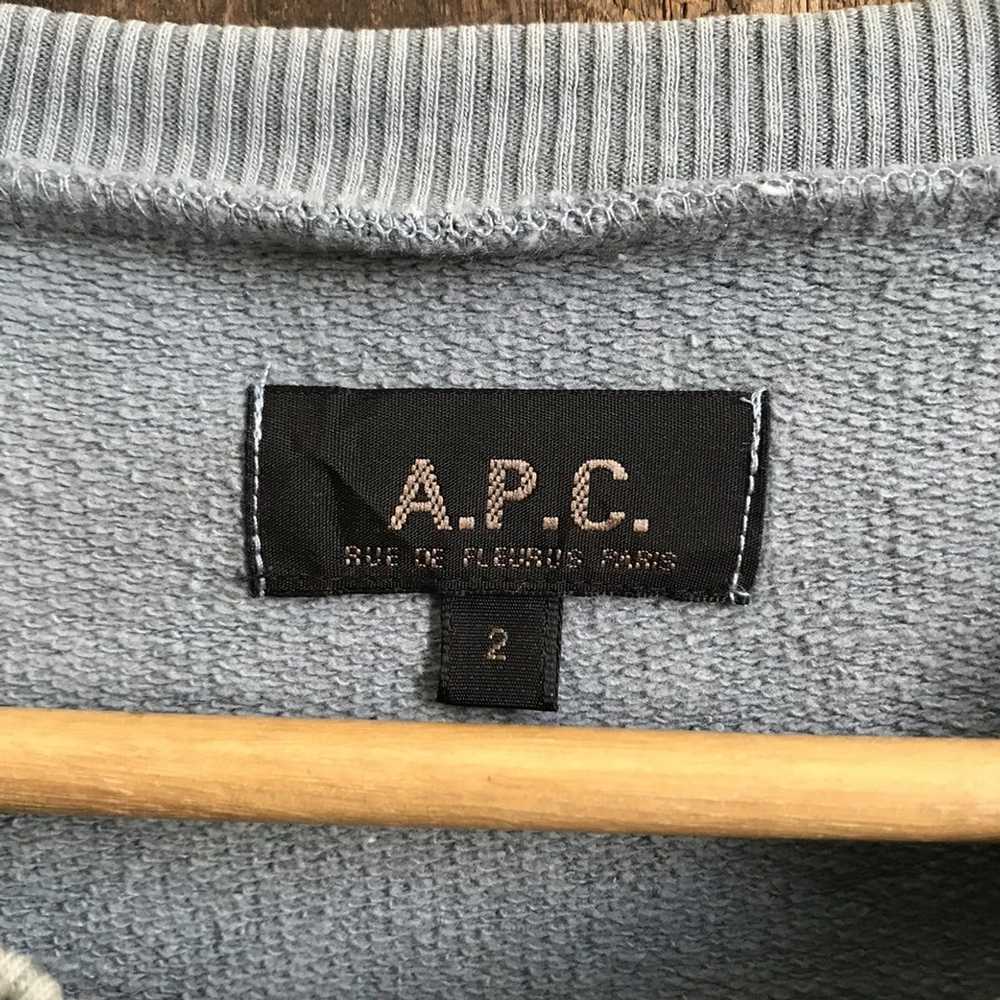 A.P.C. × Vintage A. p .c vintage crewneck sweatsh… - image 3