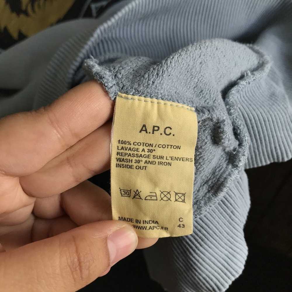 A.P.C. × Vintage A. p .c vintage crewneck sweatsh… - image 4