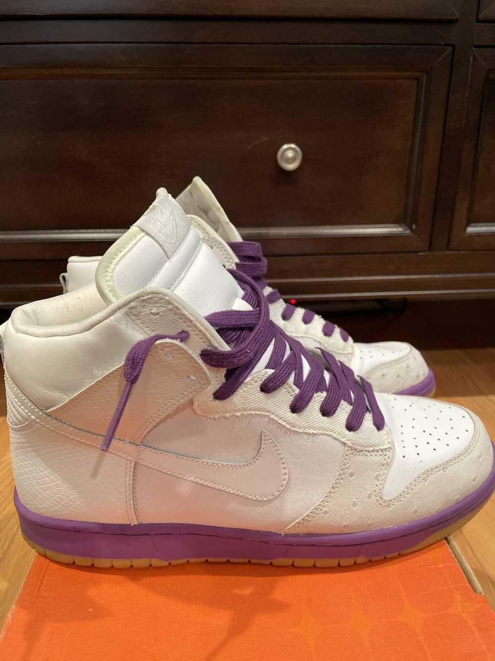 Nike Dunk High Deluxe White | White-Hyacinth - image 3