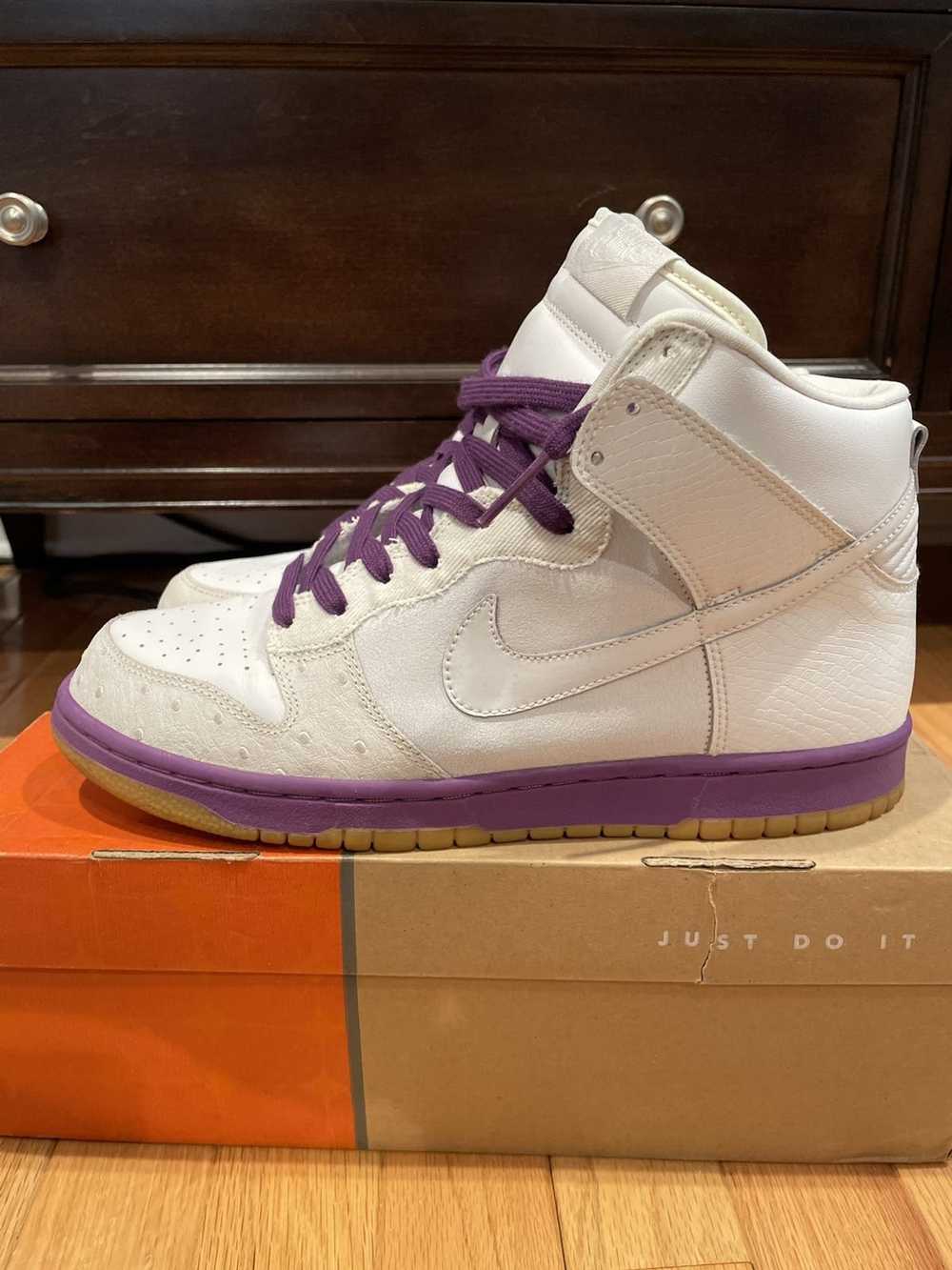 Nike Dunk High Deluxe White | White-Hyacinth - image 5