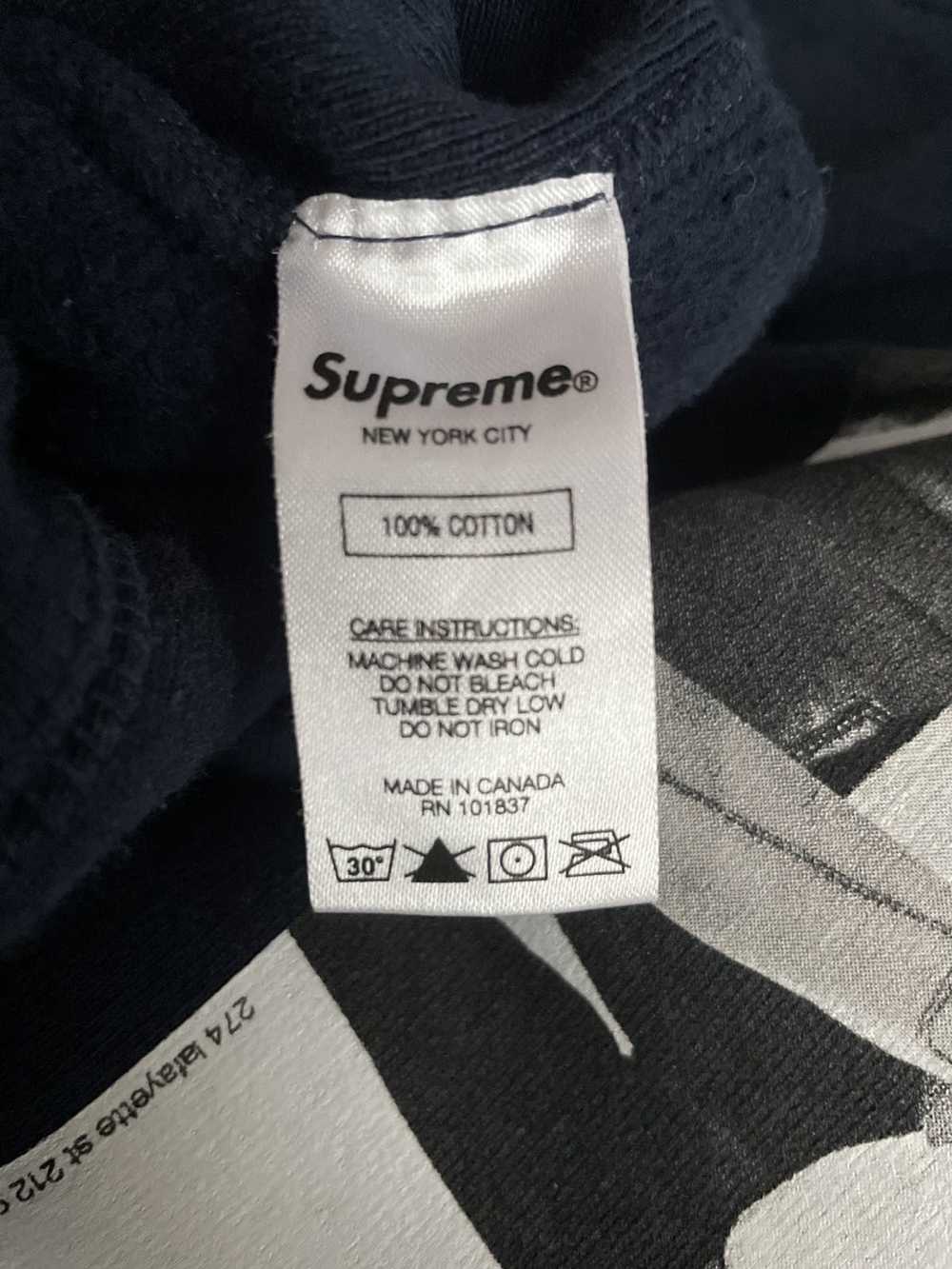 Supreme Supreme NY hoodie navy blue season unknown - image 5