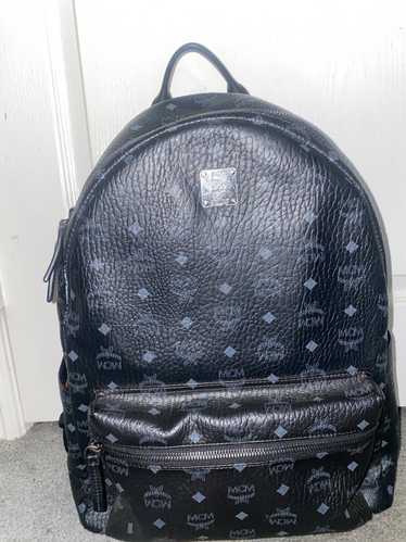 MCM Black Visetos Nylon Drawstring Backpack Leather Pony-style calfskin  Cloth ref.424507 - Joli Closet
