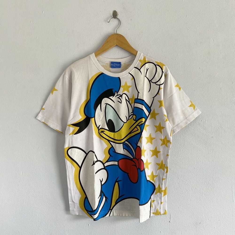 Disney × Vintage donald duck all over print disne… - image 1