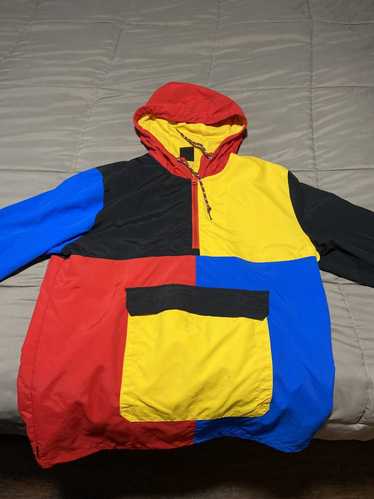 Streetwear Multicolor Windbreaker w/ Pouch