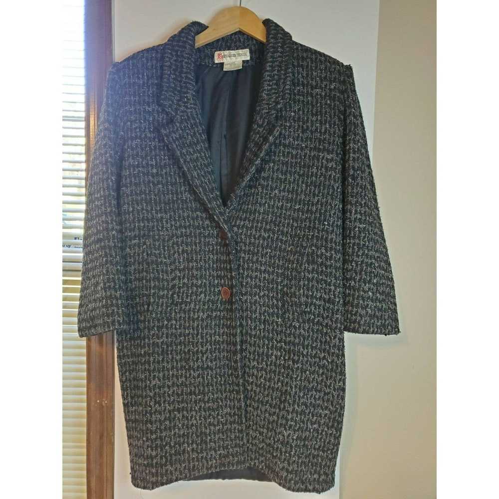 Unlisted PEABODY HOUSE Sz 3/4 Tweed COAT Overcoat… - image 1