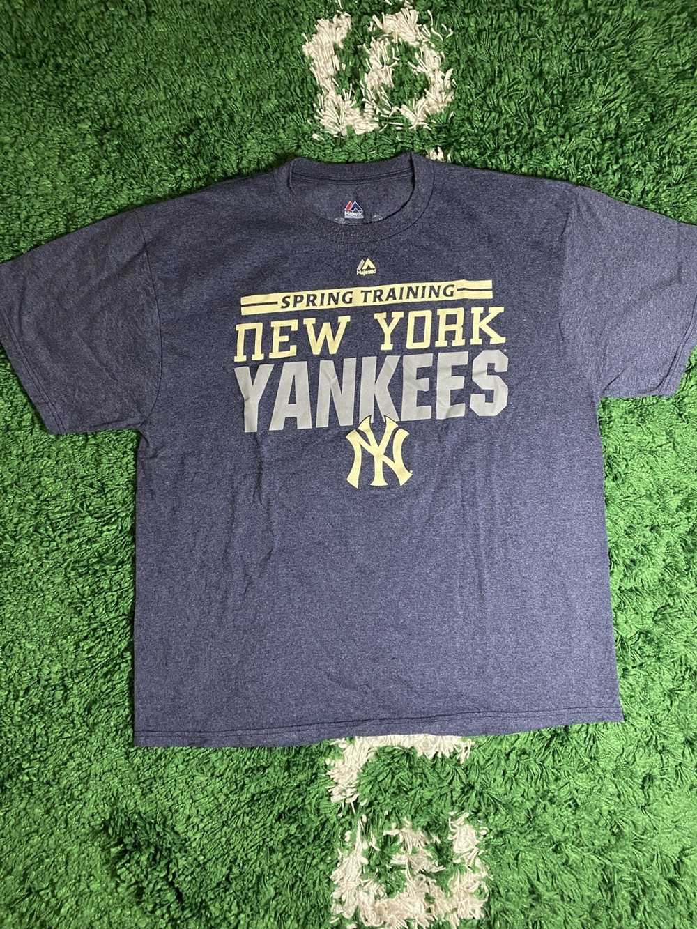 New York Yankees Spring Training Jersey Mens Size 2XL Majestic