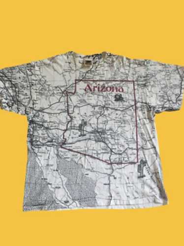 Other Arizona Road Map Vintage All Over Print 90s… - image 1